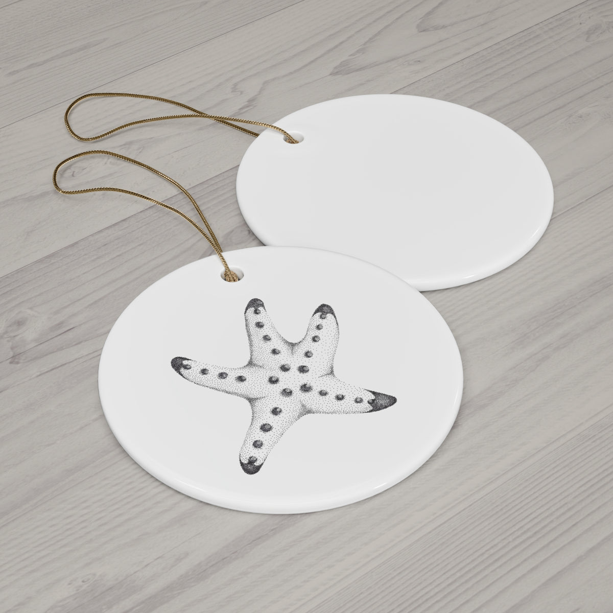 Ceramic Ornament — Chip Starfish
